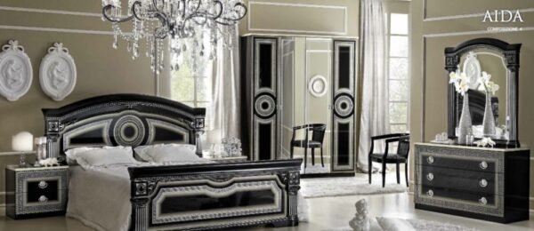 Chambre à coucher italienne AIDA GOLD & SILVER – Image 2