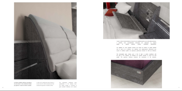 Chambre à coucher italienne ELITE gris – Image 4