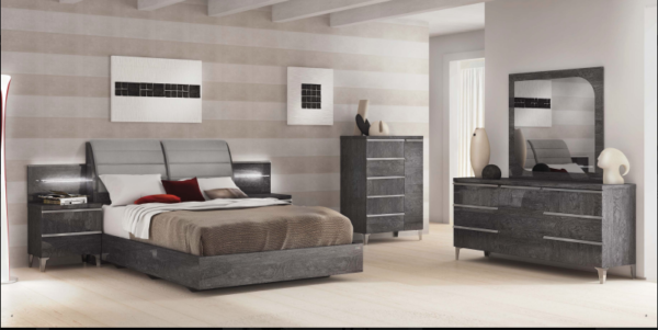 Chambre à coucher italienne ELITE gris – Image 5